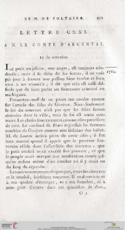 (Lettre CXXI - CXXX)