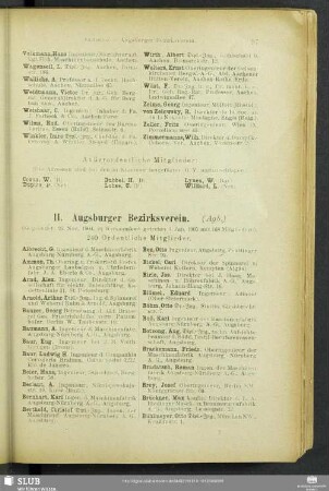 II. Augsburger Bezirksverein.