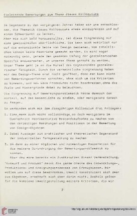 Einleitende Bemerkungen zum Thema dieses Kolloquiums