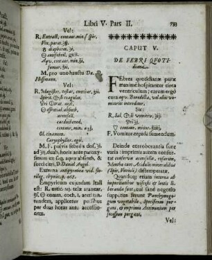 Caput V. De Febri Quotidiana.