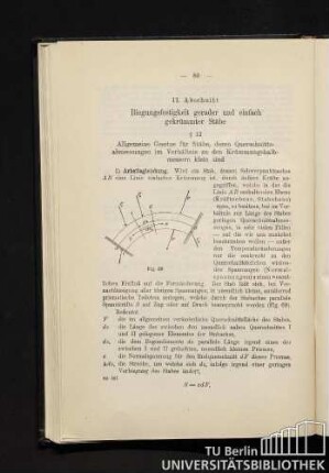 II. Abschnitt. Biegungsfestigkeit gerader und einfach gekrümmter Stäbe