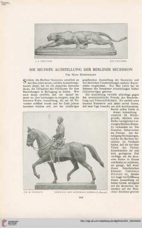 Die sechste Ausstellung der Berliner Secession