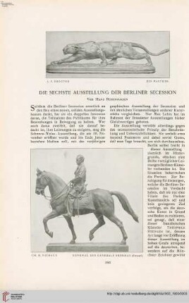 Die sechste Ausstellung der Berliner Secession