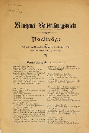 Münchener Volksbildungsverein : (Schriften, welche denselben betreffen.), 2