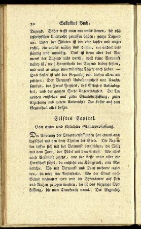 Eilftes Capitel. [bis] Ein und zwanzigstes Capitel.