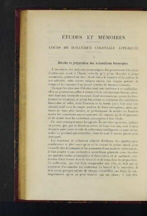 Études Et Mémoires.