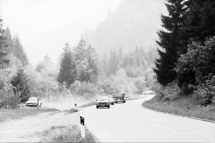 Befahrene Straße im Oberriedertal