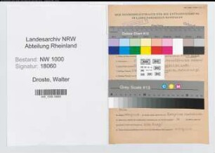 Entnazifizierung Walter Droste, geb. 05.12.1909 (Arbeiter)