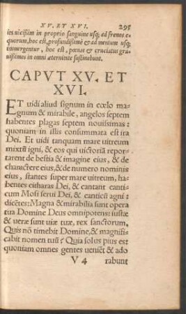 Caput XV. Et XVI.