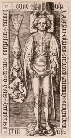 Georg, Markgraf von Meißen, Tafel 45. Kupferstich nach Grabplatte