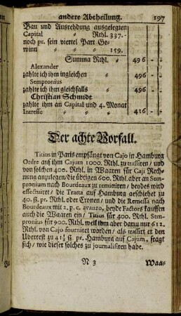 Der achte Vorfall.