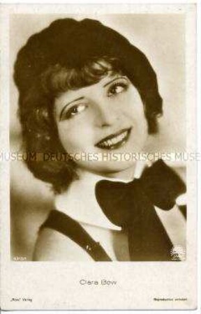 Porträt der amerikanischen Schauspielerin Clara Bow