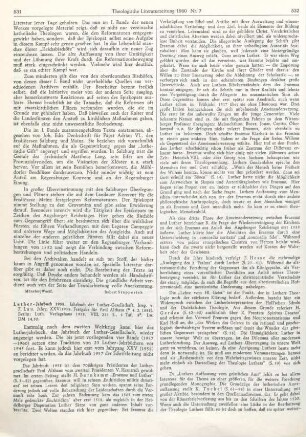 531-534 [Rezension] Lutherjahrbuch Jahrg. XXV/1958