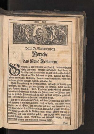 Herrn D. Martin Luthers Vorrede auf das Neue Testament.