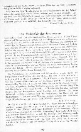 Der Ruderklub des Johanneums