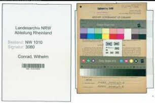 Entnazifizierung Wilhelm Conrad , geb. 29.02.1904 (Stadtbauinspektor)