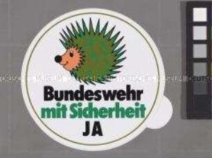 Aufkleber mit Werbung für die Bundeswehr
