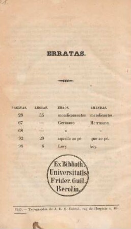 Erratas