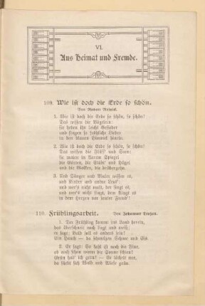 VI. Aus Heimat und Fremde