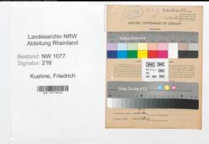 Entnazifizierung Friedrich Kuehne , geb. 09.04.1897 (Polizist)