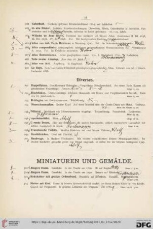 Diverses (Nr. 291-300)