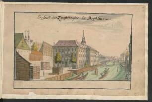 Aquarell: Breslau, Zuchthaus