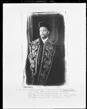 Walter Troeltsch, seit 1902 Professor der Nationalökonomie in Marburg