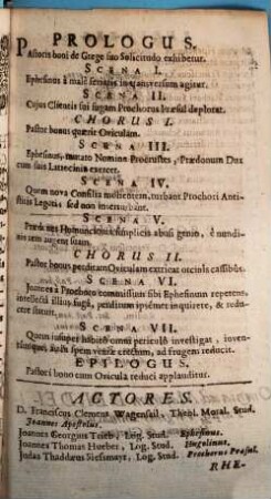 Sanctus Johannes Apostolus pastor bonus : in Theatro exhibitus cum Jos. Ign. Christophor. Desiderius Maendl a Deuttenhoven ... Praefectus promulgaretur