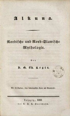 Alkuna : nordische und nord-slawische Mythologie