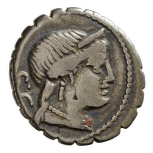 Münze, Denar (serratus), 79 v. Chr.