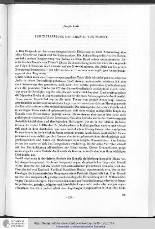 24. Zielsetzung des Konzils von Trient