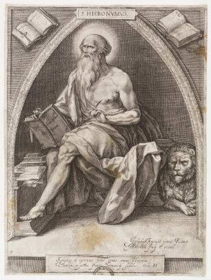 2 Bl. aus Folge: "Kirchenväter" Hl. Hieronymus