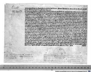 Forma confessionalis pro ecclesia collegiata sanctorum Mariae, Andreae et Amandi in Urach. 1480