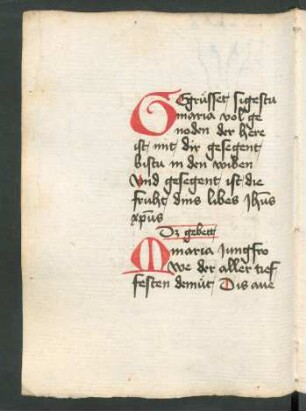 Fünf Ave Maria aus Mechthilds 'Liber specialis gratiae'