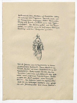 Thusnelda auf dem Velociped - Zwanglose Geschichten und Bilder