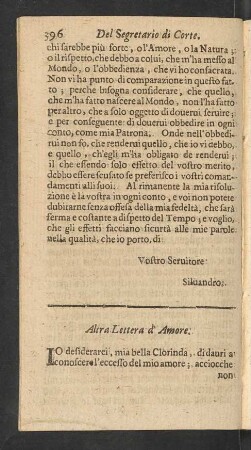 Altra Lettera d' Amore.