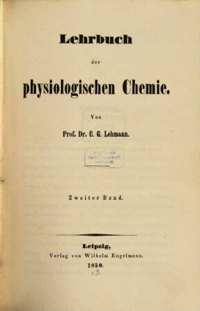 Lehrbuch der physiologischen Chemie, 2