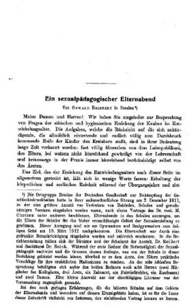 Ein sexualpädagogischer Elternabend