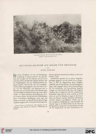 Deutsche Dichter als Maler und Zeichner