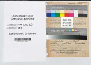 Entnazifizierung Johannes Schumacher, geb. 07.04.1898 (Arbeiter)