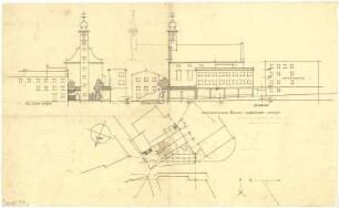 Döllgast, Hans; Passau (Bayern); Votivkirche, Umbau - Lageplan; Ansichten