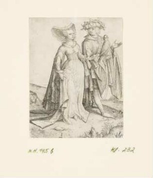Edelmann mit Falke und Frau