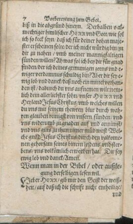 Wenn man in der Bibel/ oder außlegung derselbigen/ lesen wil.