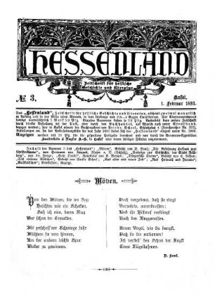 No. 3, 1. Februar 1893