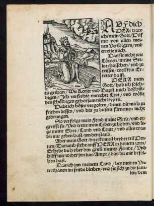 Auf dich Herr traw ich/ mein Gott/ Hilf mir von allen meinen Verfolgern/ und errette mich ...