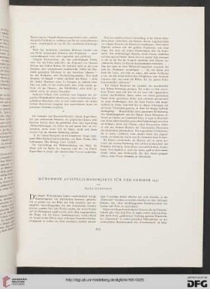 Münchner Ausstellungsobjekte für den Sommer 1931