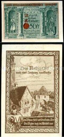 Allstedt 50 Pfennig, Notgeldserie