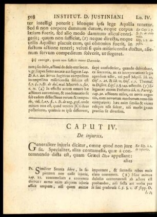 Caput IV. De iniuriis