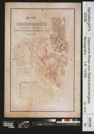 Zwickau-Oberhohndorfer Steinkohlenbauverein, Baue auf dem Schichtenkohlenflöz 1, obere Abteilung (mit Nachbringungen)