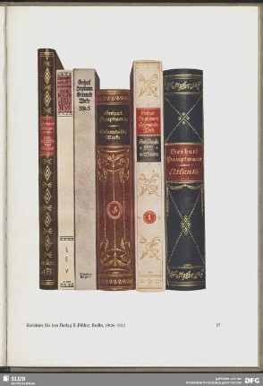 Einbände für den Verlag S. Fischer